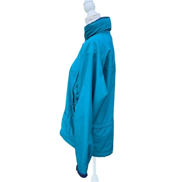 Vintage Patagonia Men's‎ Glade Runner Jacket Style 83122 Teal Blue Hooded Size S - Picture 4 of 14